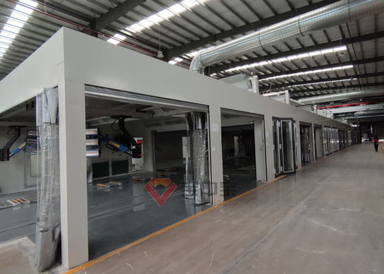 Linea di pittura automatica della lamiera sottile con il sistema di calore della lampada infrarossa