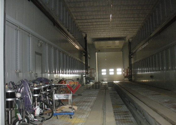 Dispositivo di rimozione di polvere per la linea di pittura del treno officina