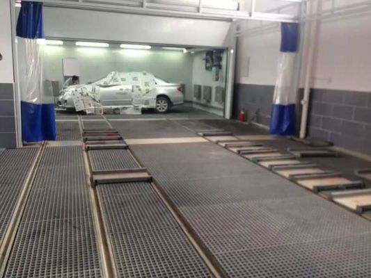 qualità Della preparazione della stazione della pittura della cabina del veicolo stazione pre senza riscaldamento per la linea di pittura della lamina di metallo fabbrica