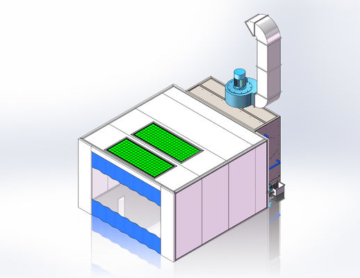 qualità Mobili industriali del filtro della cortina d'acqua della cabina di spruzzatura dell'aria di aspirazione naturale fabbrica