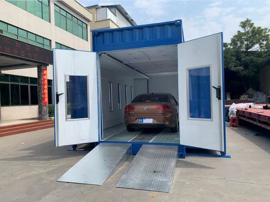 qualità Cabina di verniciatura portatile Cabina di verniciatura mobile in stile contenitore per la verniciatura dell'auto fabbrica