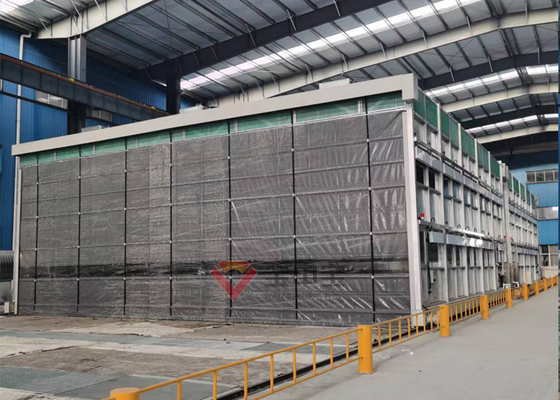 Cabina ritrattabile della pittura del macchinario pesante per il pezzo in lavorazione su misura del metallo