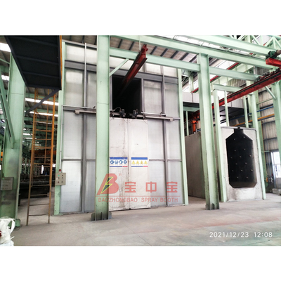 Cabina di verniciatura a spruzzo professionale per verniciatura a spruzzo con profilo in acciaio per attrezzature di rivestimento