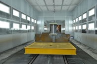 Cabina di verniciatura per montaggio in metallo con sistema di aria condizionata Stanza di verniciatura personalizzata