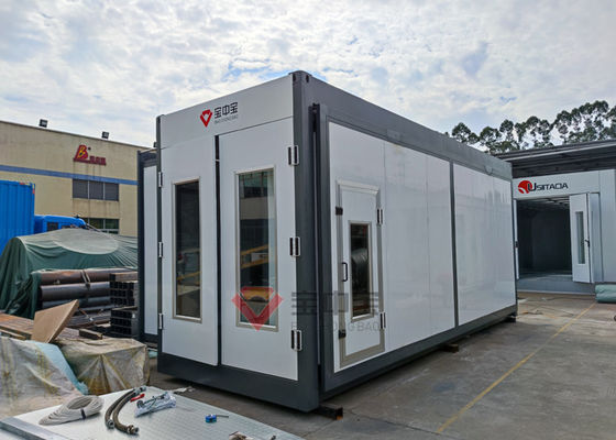 qualità Stanza manuale della pittura di progettazione della parete di espansione del lato di movimento della cabina di spruzzo del contenitore di Protable fabbrica