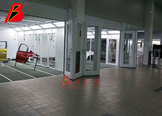Linea della stazione della preparazione della cabina della pittura della lampada infrarossa per il negozio di servizio dell'automobile
