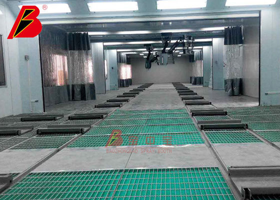 Linea della stazione della preparazione della cabina della pittura della lampada infrarossa per il negozio di servizio dell'automobile