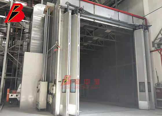 qualità Il riscaldamento a gas cuoce l'azionamento di Oven Bus Paint Booth With della stanza attraverso le porte fabbrica