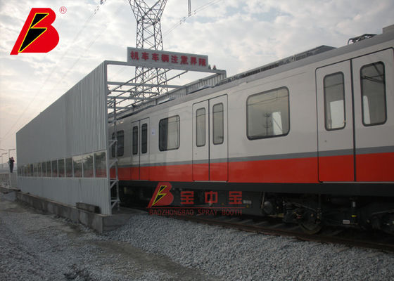 qualità Sala di collaudo dell'acqua IP65 del veicolo 6900mm del treno per prova di sigillatura dell'acqua automatica fabbrica