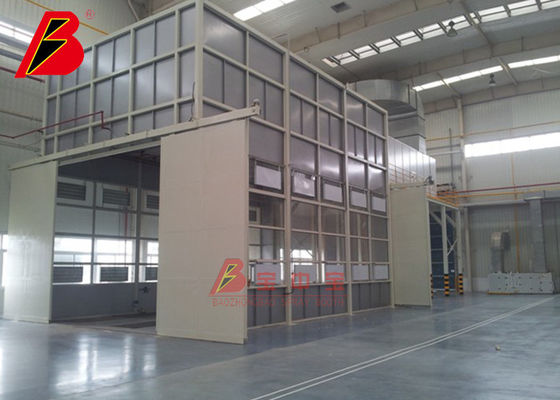 qualità La parete visiva del metallo rende incombustibile 1.0m Min Automatic Spray Painting Line fabbrica