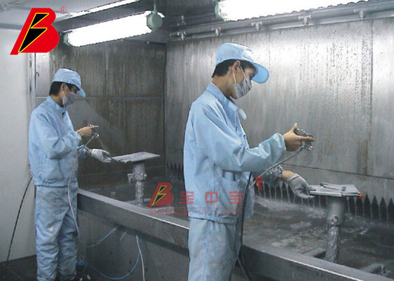qualità piccola cabina della pittura di spruzzo del pezzo in lavorazione di 12000mm per la fabbricazione della mobilia fabbrica