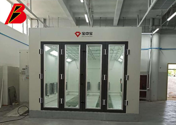 qualità Grande cabina di spruzzo di vetro del veicolo della porta 16kw per i fan automatici della turbina fabbrica