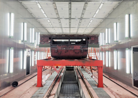 qualità Linea di verniciatura della cabina del prodotto della stanza della pittura del carro armato di spruzzo della macchina pesante militare della cabina fabbrica
