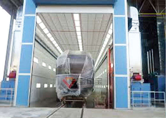 qualità Pittura automatica completa ferroviaria della cabina di spruzzo del Downdraft della pittura sia dalle mani di superficie fabbrica