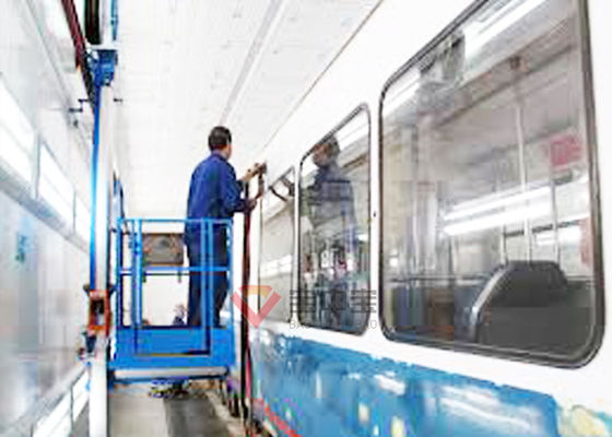 qualità La cabina della pittura del treno con le attrezzature ferroviarie di sollevamento del binario di funzionamento 3D dipinge la soluzione fabbrica