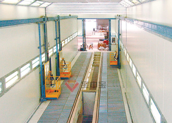 qualità Binario di funzionamento dell'ascensore dell'uomo per le soluzioni della pittura del sottopassaggio della cabina di spruzzo del treno fabbrica