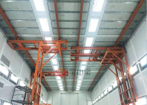 qualità Piattaforma di lavoro di sollevamento d'attaccatura della cabina della pittura del bus dell'ascensore di stile 3D per la linea di pittura fabbrica