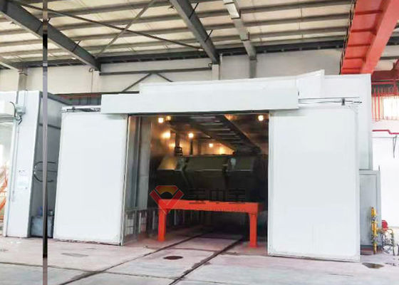 qualità Cabina bollente per la linea di verniciatura militare del carro armato piena giù la linea di produzione della pittura del progetto fabbrica
