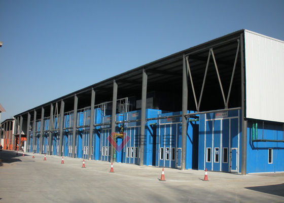qualità Stanza di verniciatura del bus con la cabina di sollevamento della pittura del camion del bus della piattaforma di lavoro del sistema 3D di calore fabbrica