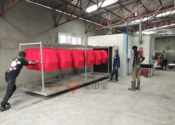 qualità Forno bollente per la linea di rivestimento di potere cabina verticale del rivestimento della polvere di Bzb di grande recupero del ciclone fabbrica