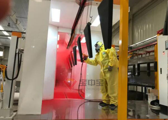 Linea di mano manuale della polvere per la linea di pittura delle componenti del metallo
