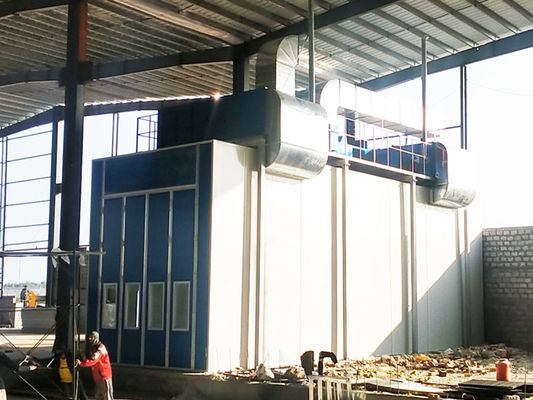 Cabina di spruzzo su misura del bus con il fan sulla stanza laterale superiore della pittura dello scarico