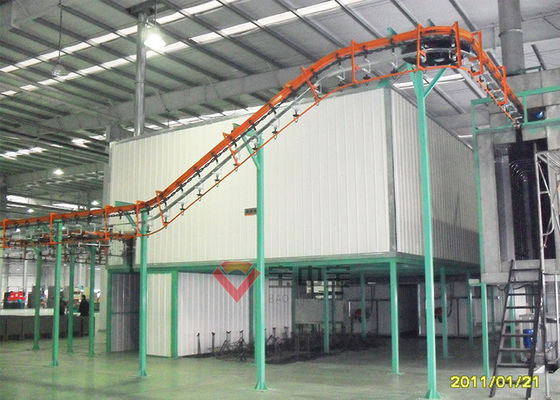 qualità Grande linea di produzione del rivestimento della polvere della stanza di vortice per la parte del computer fabbrica