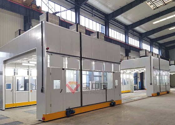 Cabina di spruzzo portatile con la stanza di verniciatura di intero movimento della stanza della ferrovia